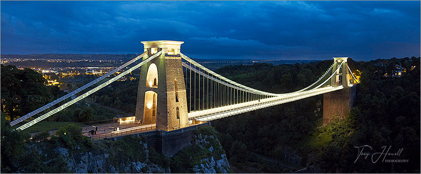 Clifton Suspension Bridge, Night