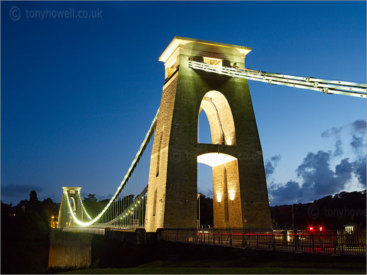 Clifton Suspension Bridge, Bristol, Dusk 