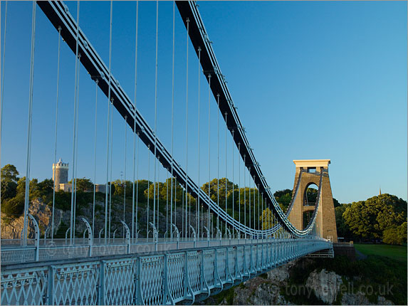 Last rays of sunlight, Clifton Suspension Bridge