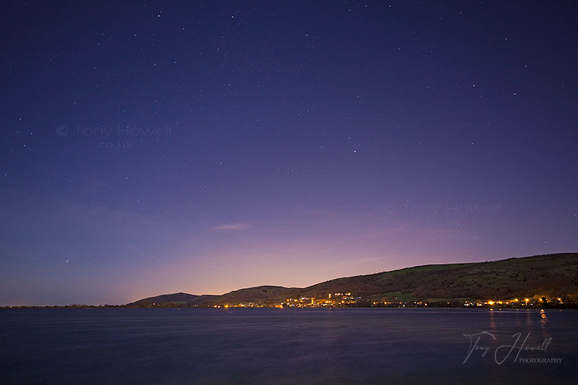 Stars, Crooks Peak, Cheddar Reservoir