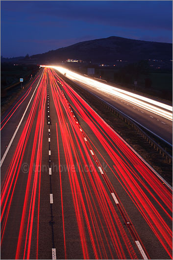 Crooks Peak, M5 Motorway, Traffic Trails