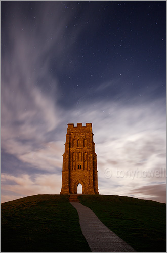 Glastonbury Tor, Night