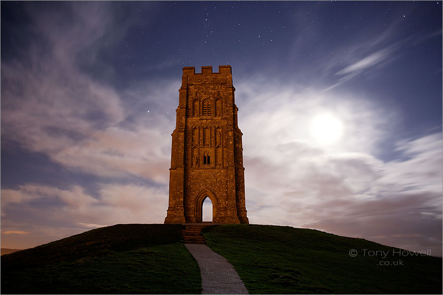 Glastonbury Tor, Night