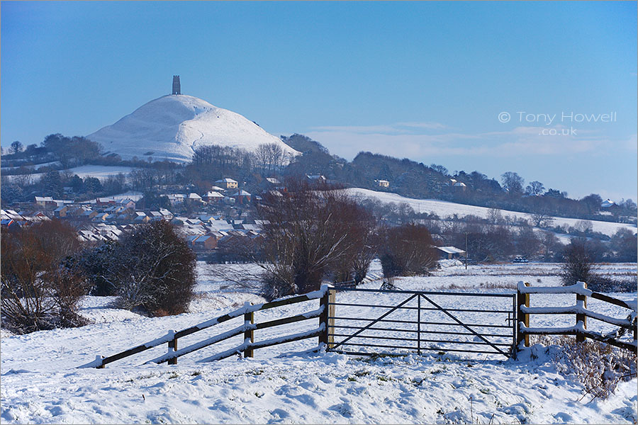 Glastonbury Tor, Snow 