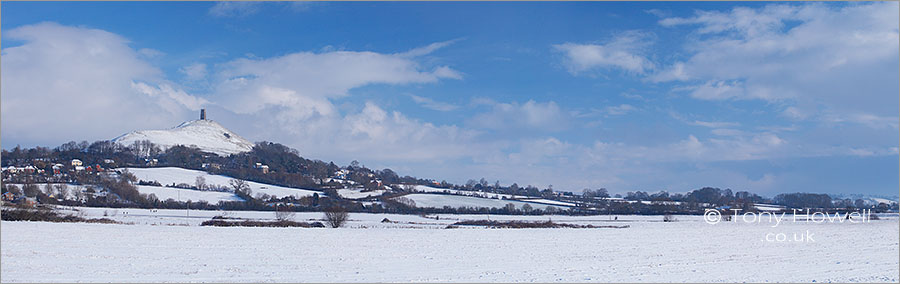 Glastonbury Tor, Snow