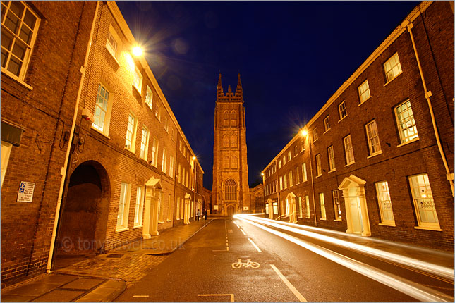 Hammet Street, St Mary Magdalene Church, Night