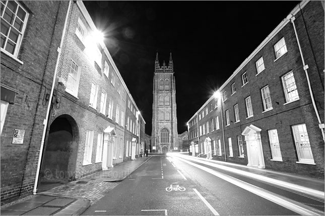 Hammet Street, St Mary Magdalene Church, Night