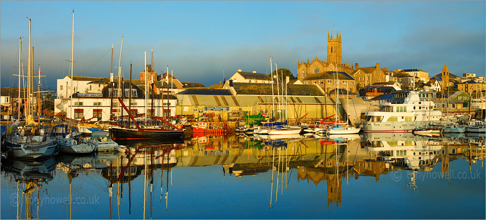 Penzance Harbour at sunrise