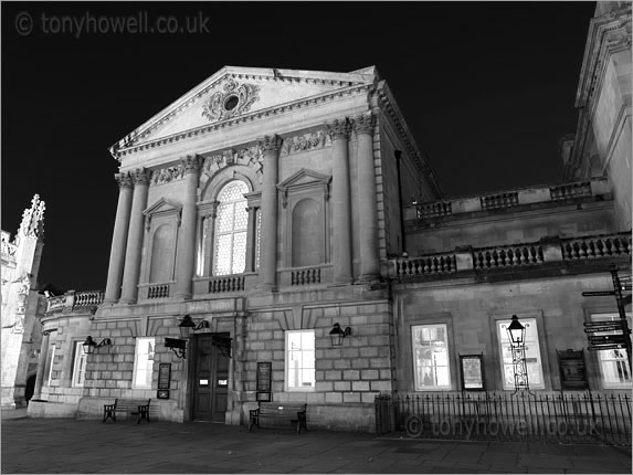 Roman Baths, Bath, Night