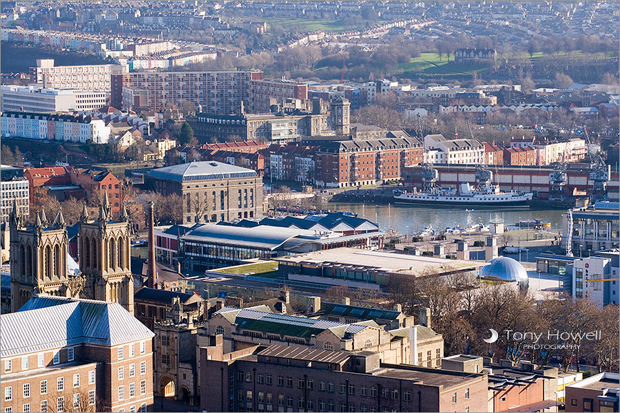 View over Bristol from Cabot Tower