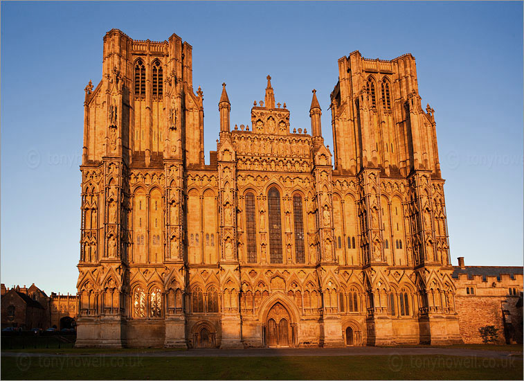 Wells Cathedral at Sunset