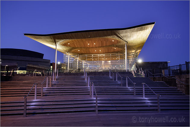 Welsh Assembly Building, Dusk