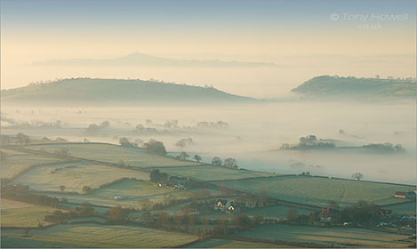 Mist, Somerset Levels
