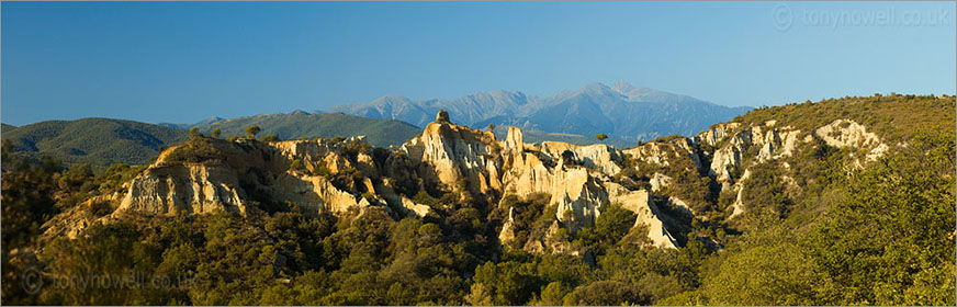 Les Orgues and Mount Canigou