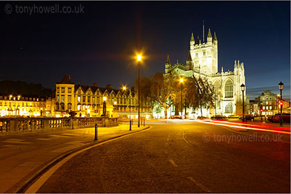 Bath Abbey, Night